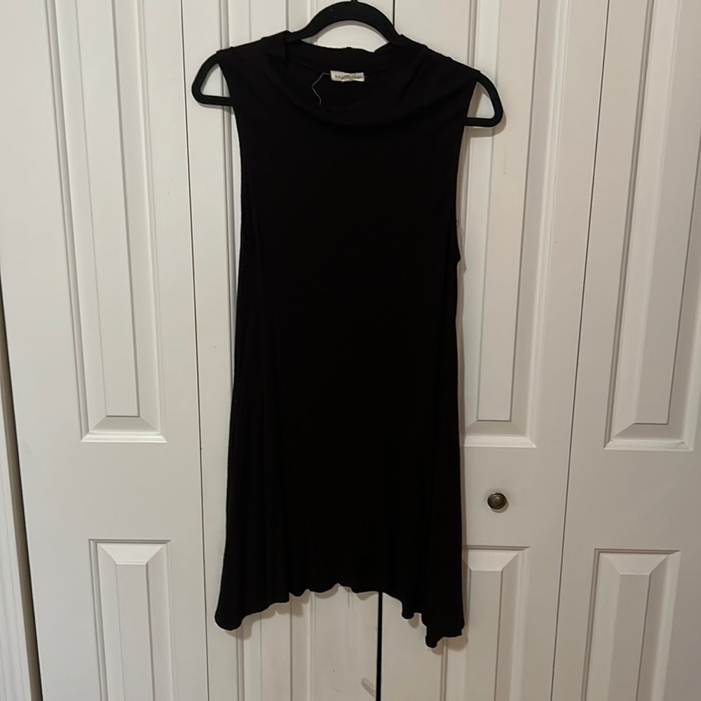 Socialite High Neck Ribbed Mini Dress w/ Pockets